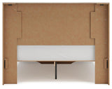 Lawroy Light Natural Queen Panel Storage Bed - Ella Furniture