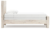 Lawroy Light Natural Twin Panel Bed - Ella Furniture