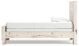 Lawroy Light Natural Twin Panel Bed - Ella Furniture