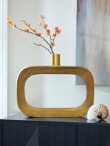 Lawtonville Antique Gold Finish Vase from Ella Furniture