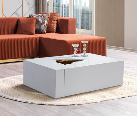 Leah Wood Whitegold 3-Piece Coffee Table - Ella Furniture