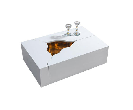 Leah Wood Whitegold 3-Piece Coffee Table - Ella Furniture