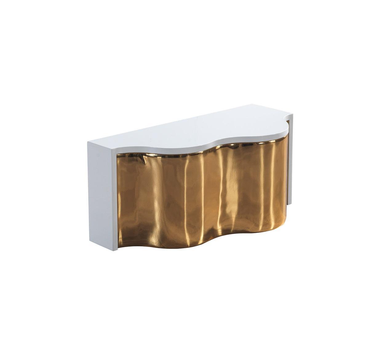 Leah Wood Whitegold 3-Piece Coffee Table - Ella Furniture