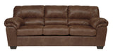 Leather Coffee Modern Contemporary Solid Wood Faux Leather Full Size Sleeper - Ella Furniture