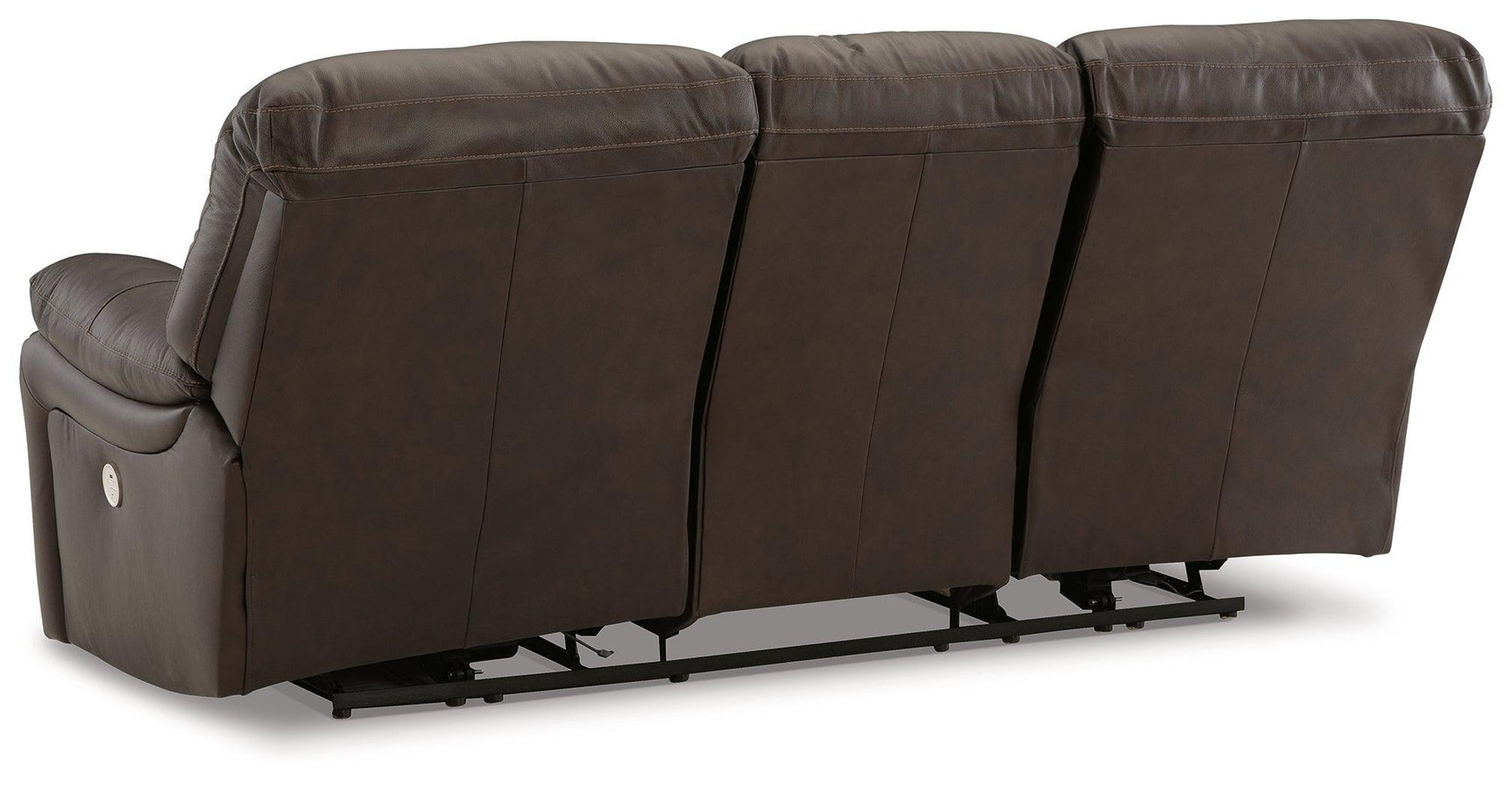 Leesworth Dark Brown Sofa, Loveseat And Recliner - Ella Furniture