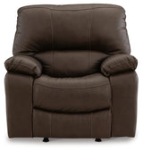 Leesworth Dark Brown Sofa, Loveseat And Recliner - Ella Furniture