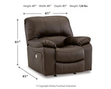 Leesworth Dark Brown Sofa, Loveseat And Recliner - Ella Furniture