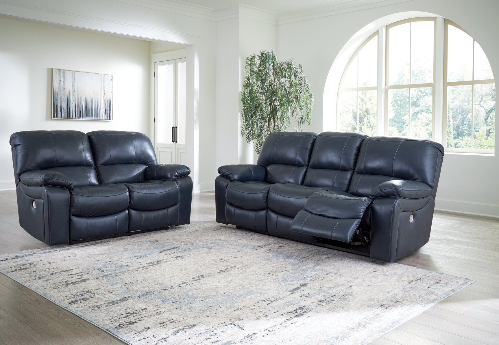 Leesworth Ocean Sofa, Loveseat And Recliner - Ella Furniture