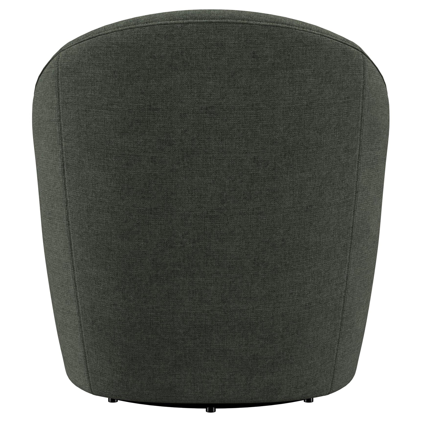 LEON BED Leon Upholstered Barrel Accent Swivel Chair Hunter Green 903075 - Ella Furniture