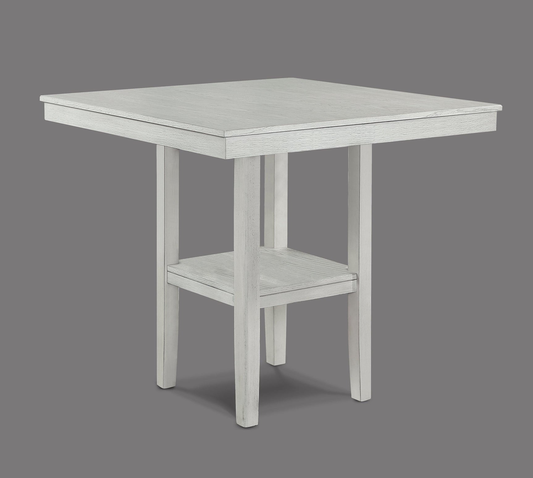 Lester Driftwood Modern Solid Wood And Veneers Counter Height Dining Room Set - Ella Furniture
