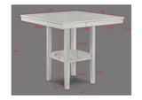 Lester Driftwood Modern Solid Wood And Veneers Counter Height Dining Room Set - Ella Furniture