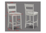 Lester Driftwood Modern Solid Wood And Veneers Counter Height Dining Room Set - Ella Furniture