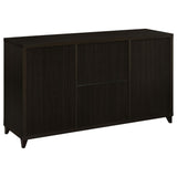 LEWES Lewes 4-piece 60" TV Entertainment Center Cappuccino 700881-S4 - Ella Furniture