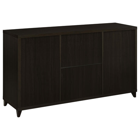 LEWES Lewes 4-piece 60" TV Entertainment Center Cappuccino 700881-S4 - Ella Furniture