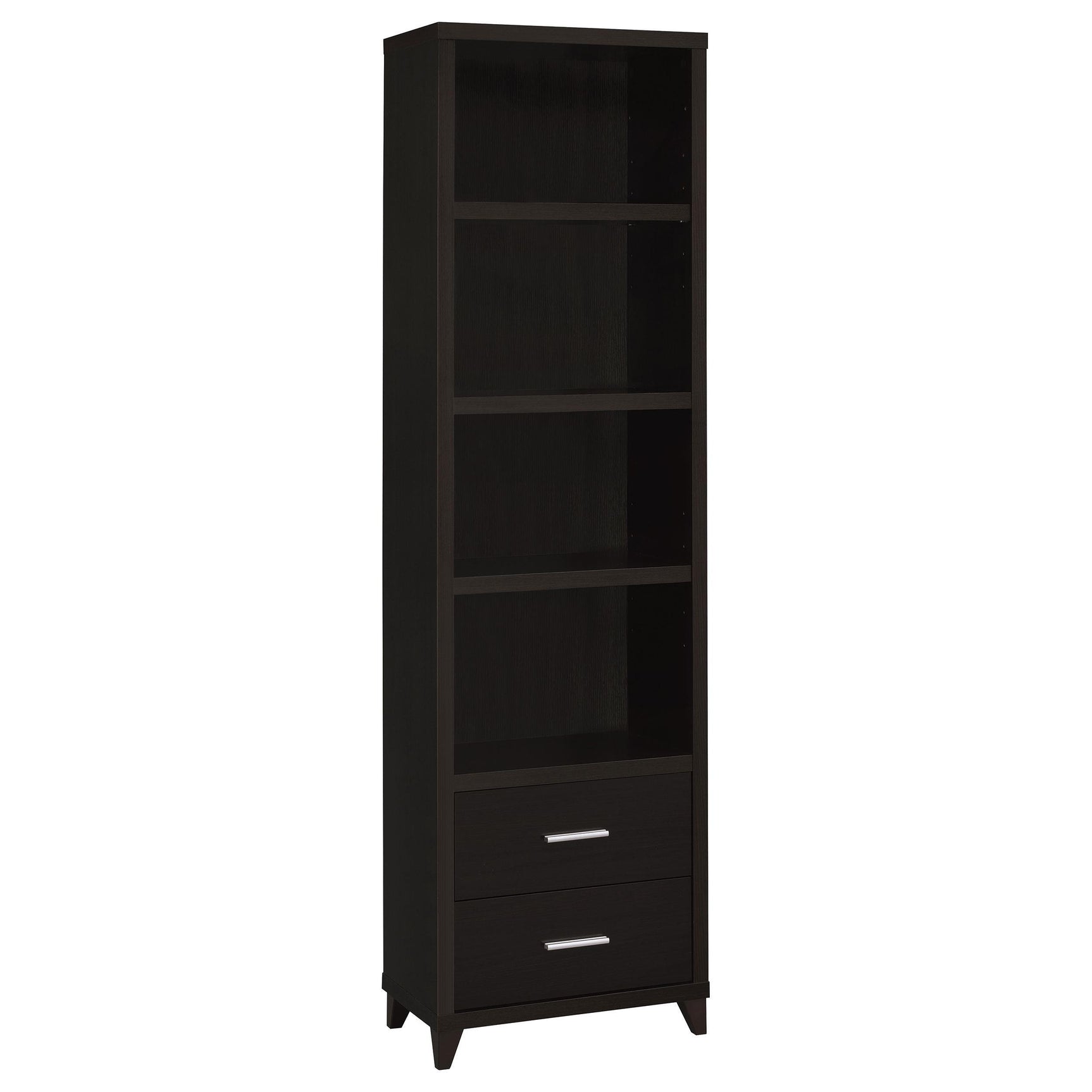 LEWES Lewes 4-piece 60" TV Entertainment Center Cappuccino 700881-S4 - Ella Furniture