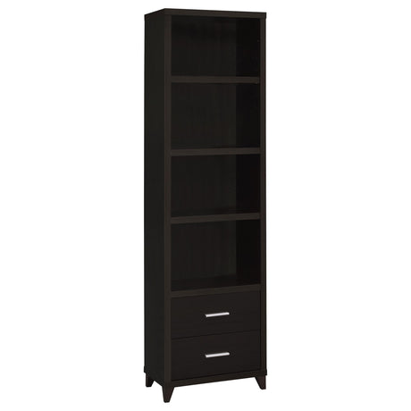 LEWES Lewes 4-piece 60" TV Entertainment Center Cappuccino 700881-S4 - Ella Furniture