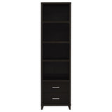 LEWES Lewes 4-piece 60" TV Entertainment Center Cappuccino 700881-S4 - Ella Furniture
