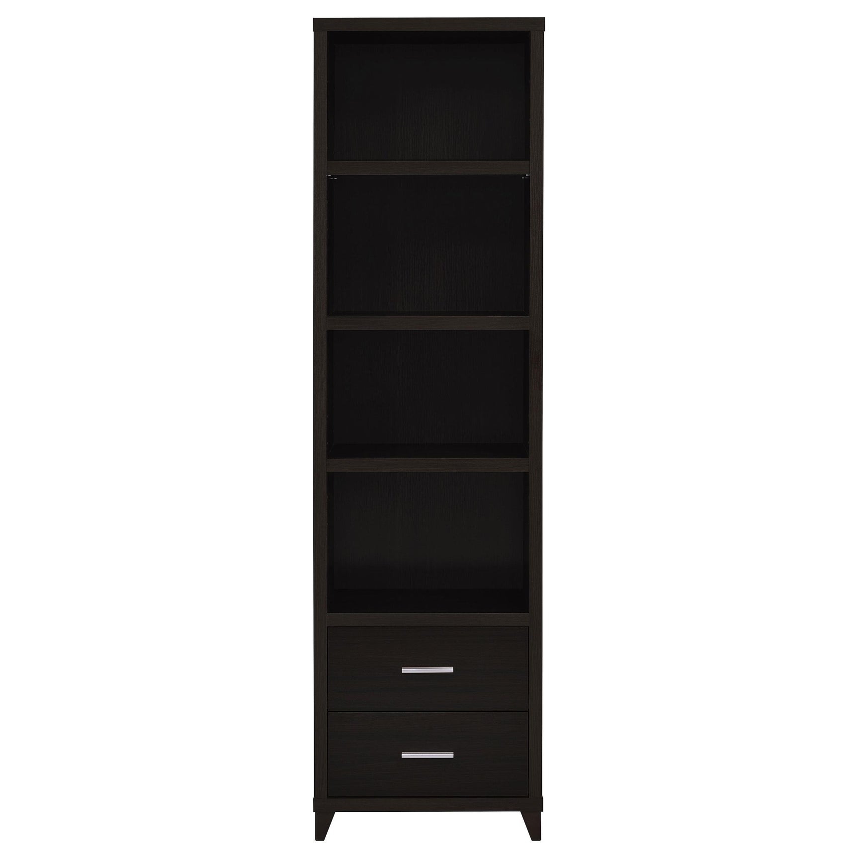 LEWES Lewes 4-piece 60" TV Entertainment Center Cappuccino 700881-S4 - Ella Furniture