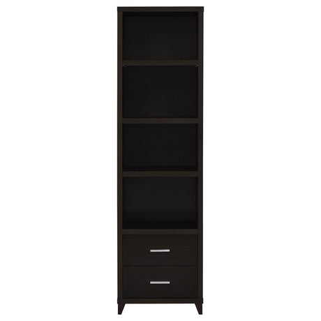 LEWES Lewes 4-piece 60" TV Entertainment Center Cappuccino 700881-S4 - Ella Furniture