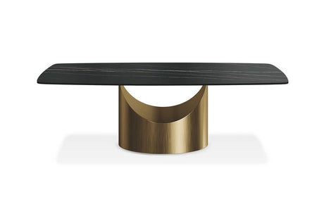 Lexi Table #3 (Matte Sintered Stone) - Ella Furniture