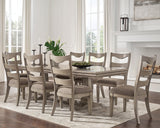 Lexorne Gray Rectangular Dining Room Set - Ella Furniture