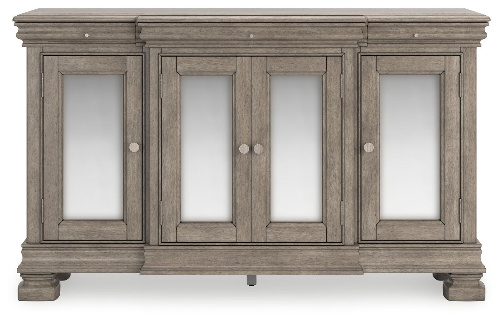 Lexorne Gray Rectangular Dining Room Set - Ella Furniture