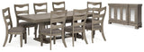 Lexorne Gray Rectangular Dining Room Set - Ella Furniture