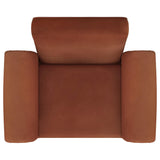 Liana Upholstered Roll Arm Accent Armchair Rust Orange 903150 - Ella Furniture