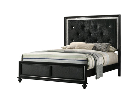 Lila Black Modern Contemporary Solid Wood 2-Drawers Nightstand - Ella Furniture