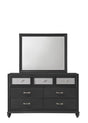 Lila Black Modern Contemporary Solid Wood 7-Drawers Dresser - Ella Furniture