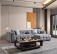 Lili Gray Boucle Raf Sectional - Ella Furniture