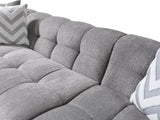 Lili Gray Boucle Raf Sectional - Ella Furniture