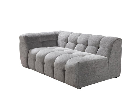 Lili Gray Boucle Raf Sectional - Ella Furniture