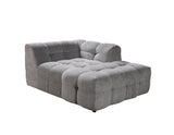 Lili Gray Boucle Raf Sectional - Ella Furniture