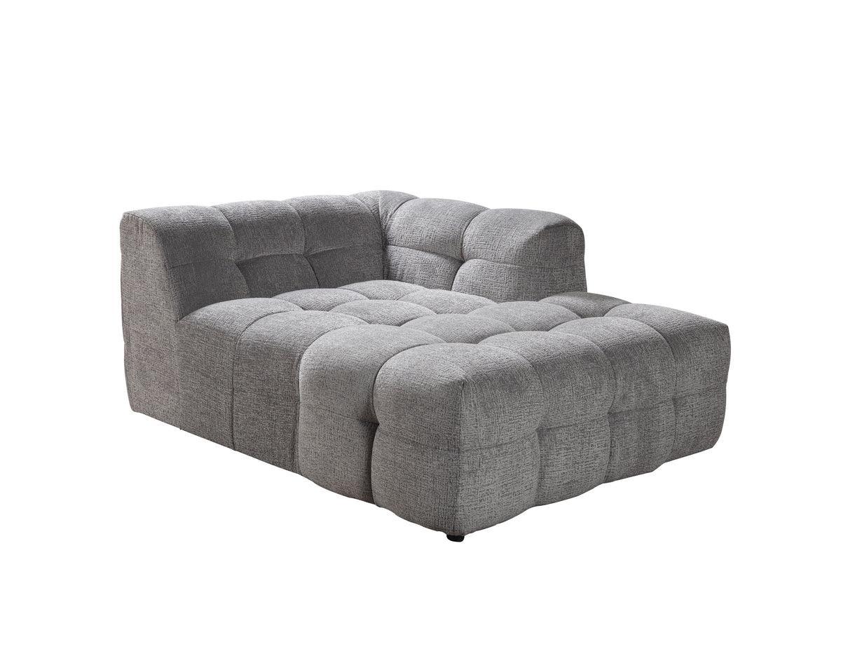 Lili Gray Boucle Raf Sectional - Ella Furniture