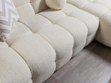 Lili Ivory Boucle Raf Sectional - Ella Furniture