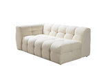Lili Ivory Boucle Raf Sectional - Ella Furniture