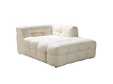 Lili Ivory Boucle Raf Sectional - Ella Furniture
