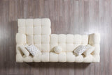 Lili Ivory Boucle Raf Sectional - Ella Furniture