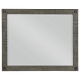 Lilith Rectangular Dresser Mirror Distressed Grey 224474 - Ella Furniture