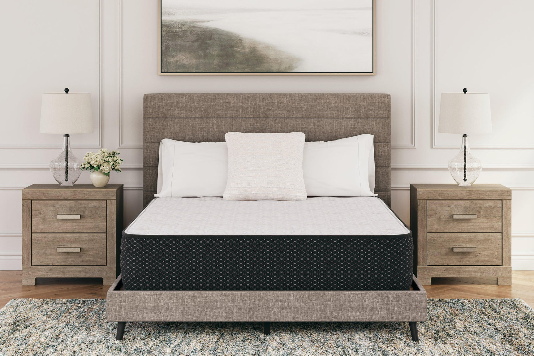 Limited Edition Plush White Queen Mattress M41131 - Ella Furniture