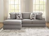 Lindon Smoke 2-Piece Sectional with Chaise from Ella Furniture