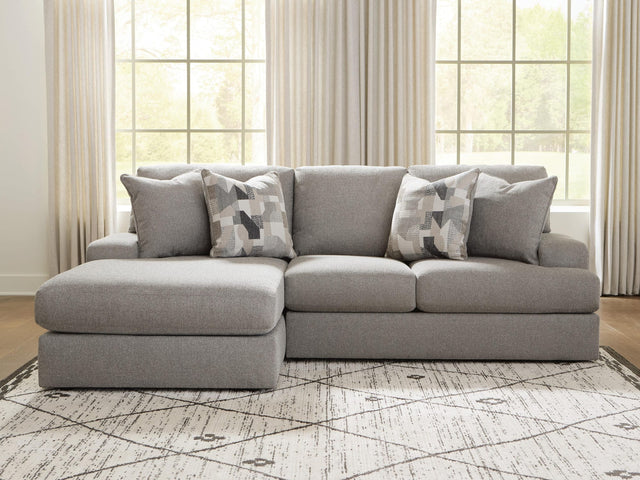 Lindon Smoke 2-Piece Sectional with Chaise from Ella Furniture