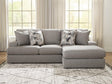 Lindon Smoke 2-Piece Sectional with Chaise from Ella Furniture
