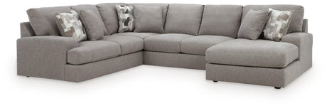 Lindon Smoke 3-Piece Sectional with Chaise view 2