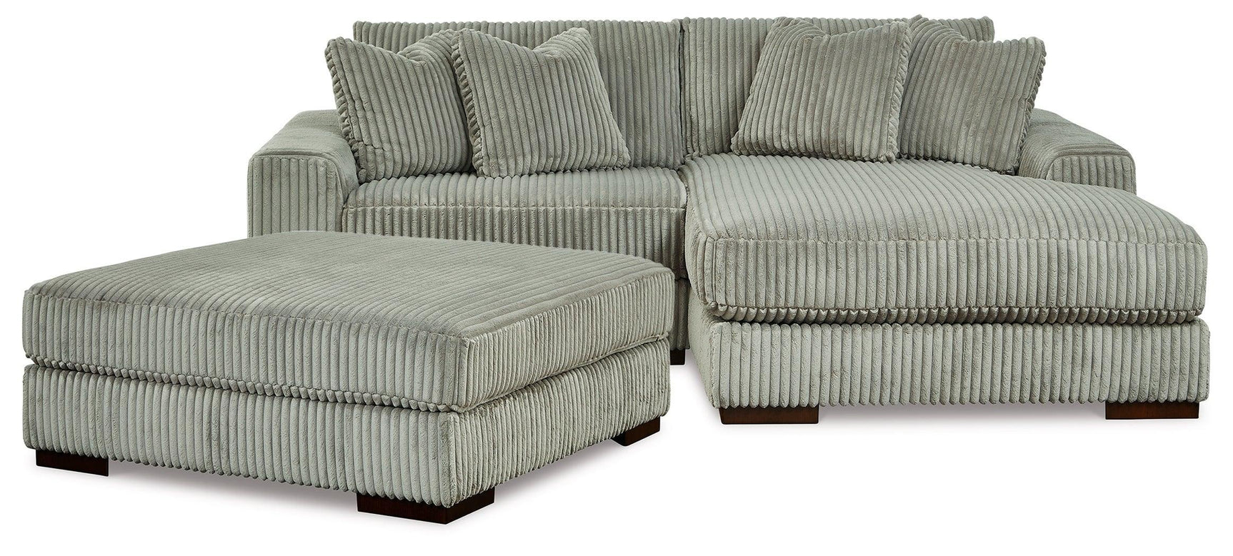 Lindyn Fog 2-Piece Sectional With Ottoman PKG014508 - 21105S4 | 2110508 - Ella Furniture