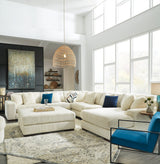 Lindyn Ivory 2-Piece Sectional With Ottoman PKG014503 - 21104S4 | 2110408 - Ella Furniture