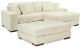 Lindyn Ivory 2-Piece Sectional With Ottoman PKG014503 - 21104S4 | 2110408 - Ella Furniture