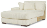 Lindyn Ivory Super Chaise - Ella Furniture