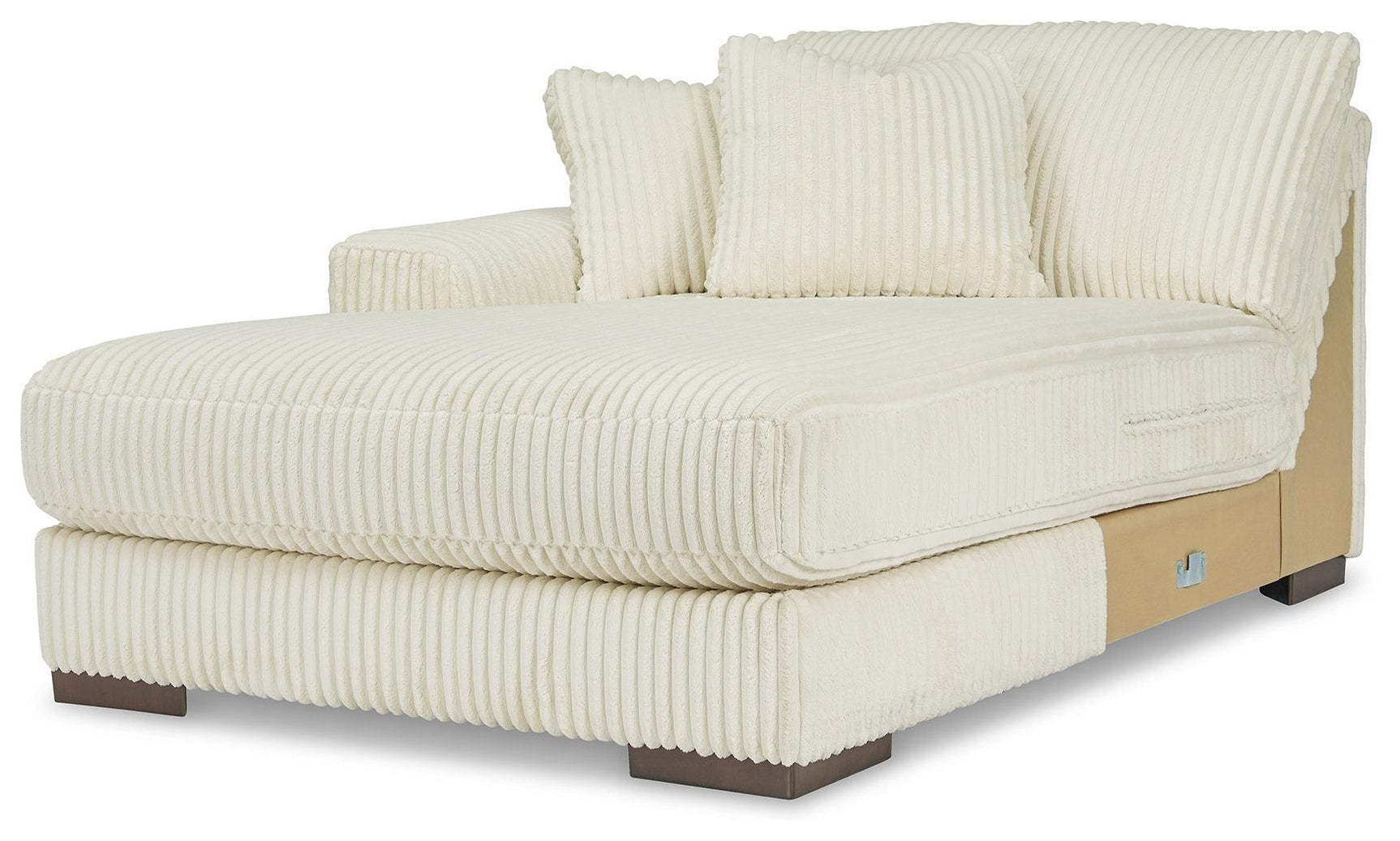 Lindyn Ivory Super Chaise - Ella Furniture